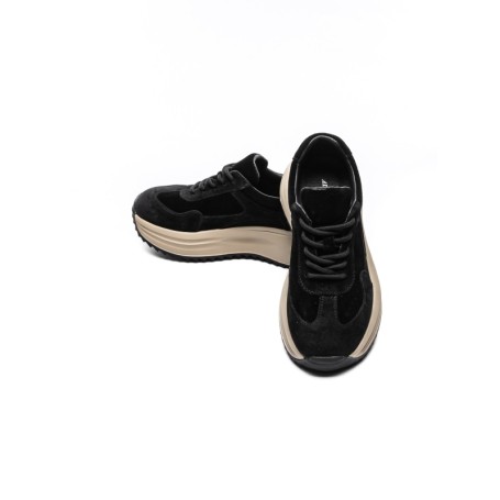 Pantofi Sport Dama din piele naturala 572101 BLACK | ADVANCER