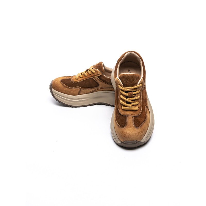 Pantofi Sport Dama din piele naturala 572101 BROWN | ADVANCER