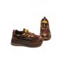 Pantofi Sport Dama din piele naturala A006-1 BROWN-RED | ADVANCER