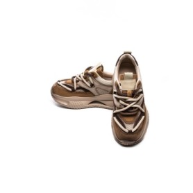 Pantofi Sport Dama din piele naturala 8003 APRICOT-COFFEE | FRANCO GERARDO
