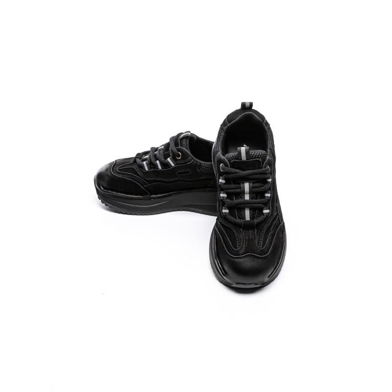 Pantofi Sport Dama din piele naturala A006 BLACK | ADVANCER