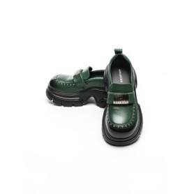 Pantofi Casual Dama din piele naturala 3217 GREEN | ADVANCER