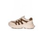 Pantofi Sport Dama din piele naturala 8895-2 CREAM-BROWN | ADVANCER
