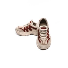 Pantofi Sport Dama din piele naturala 8895-2 CREAM-RED | ADVANCER