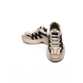 Pantofi Sport Dama din piele naturala 8895-2 CREAM-BLUE | ADVANCER