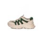 Pantofi Sport Dama din piele naturala 8895-2 CREAM-GREEN | ADVANCER