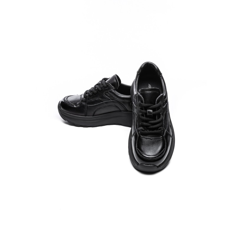 Pantofi Sport Dama din piele naturala S5353 BLACK | ADVANCER