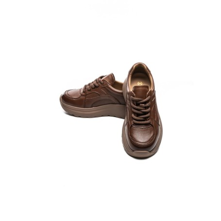 Pantofi Sport Dama din piele naturala S5353 BROWN | ADVANCER