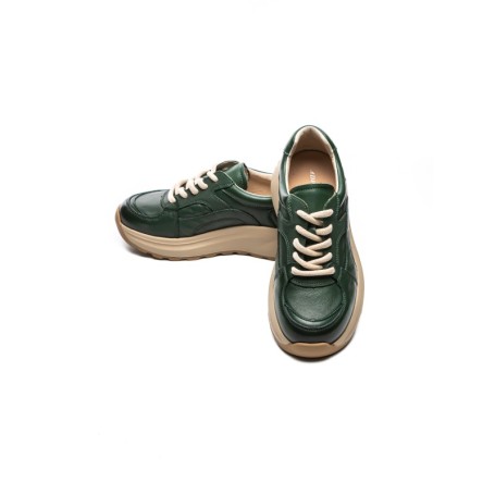 Pantofi Sport Dama din piele naturala S5353 GREEN | ADVANCER