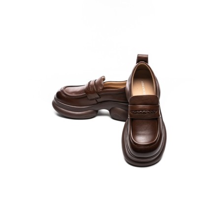 Pantofi Casual Dama din piele naturala 10821 BROWN | ADVANCER