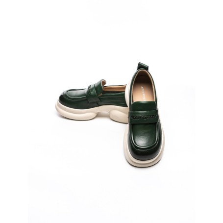 Pantofi Casual Dama din piele naturala 10821 GREEN | ADVANCER