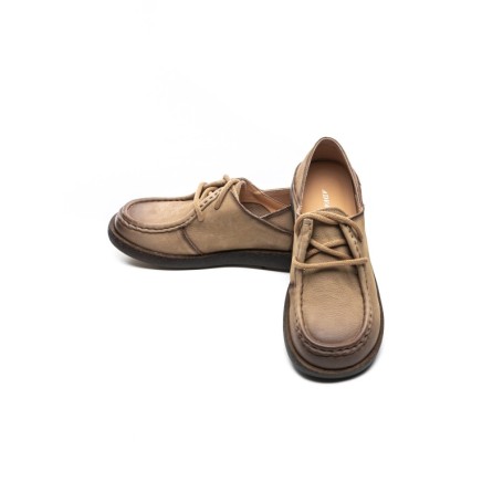 Pantofi Casual Dama din piele naturala 3852 KHAKI | ADVANCER