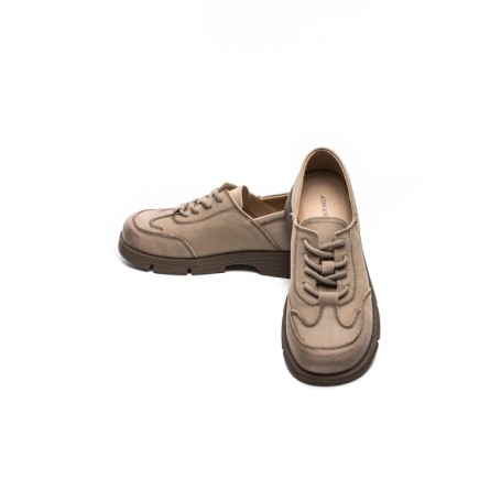 Pantofi Casual Dama din piele naturala 6886 CREAM | ADVANCER