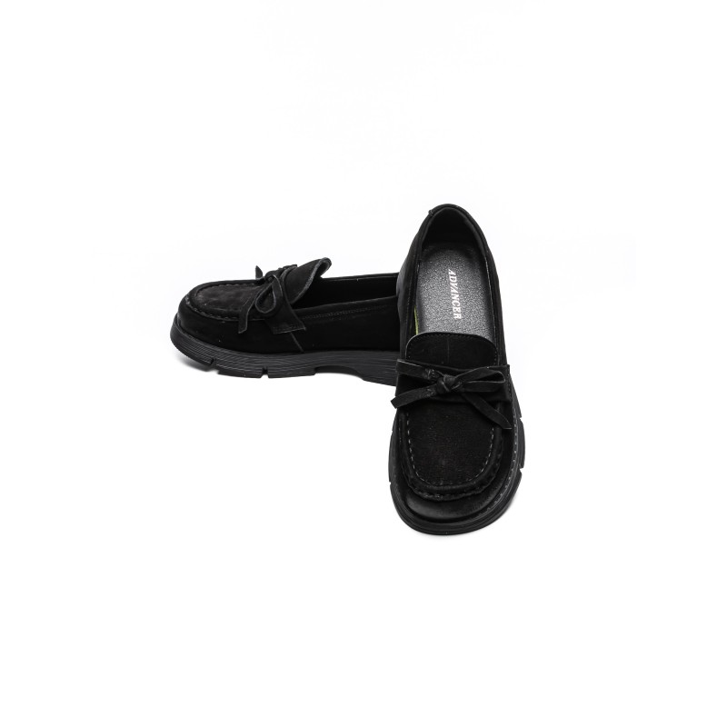 Pantofi Casual Dama din piele naturala 6889 BLACK | ADVANCER