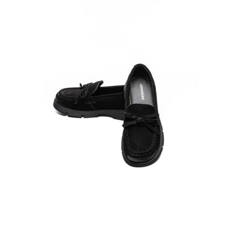 Pantofi Casual Dama din piele naturala 6889 BLACK | ADVANCER