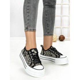 Tenisi Dama 887-4A BLACK | RED JIN