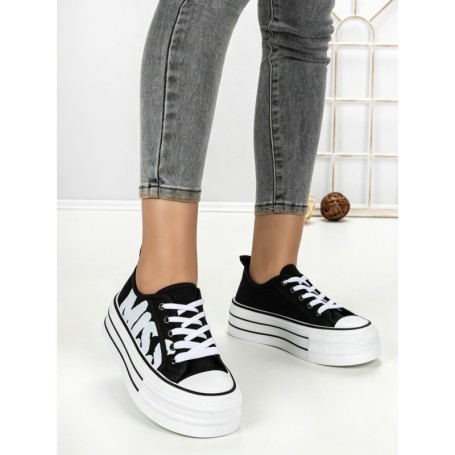 Tenisi Dama 810-4A BLACK-WHITE | RED JIN