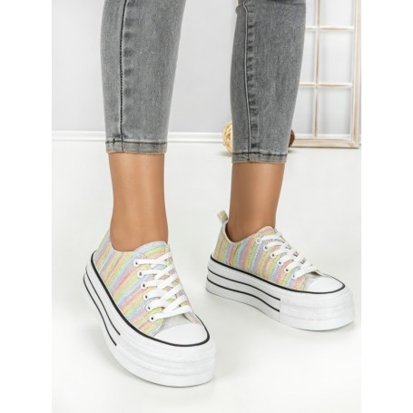 Tenisi Dama 803-4B RAINBOW | RED JIN