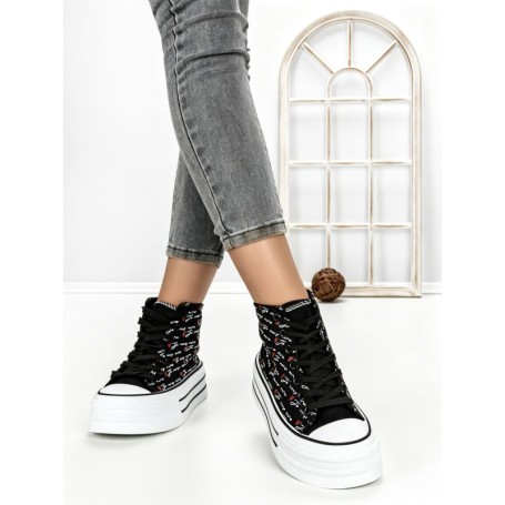 Tenisi Dama 813-4A BLACK | RED JIN