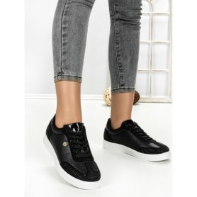 Sneakers Dama 817-4A BLACK | RED JIN