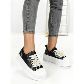 Sneakers Dama 812-4A BLACK | RED JIN