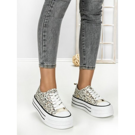 Tenisi Dama 888-4A LEOPARD-BLACK | RED JIN