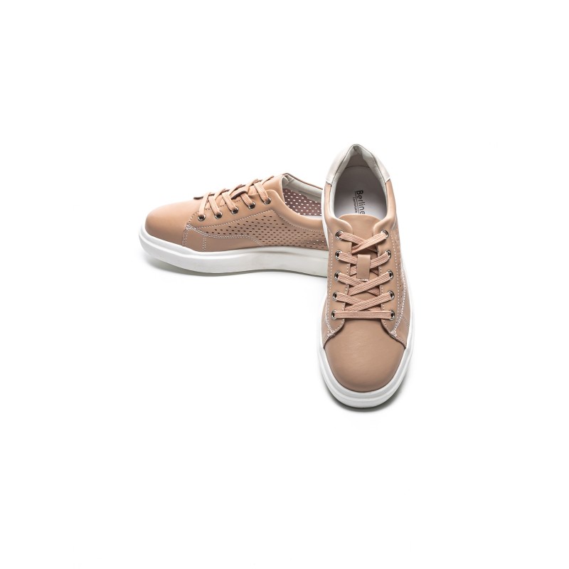 Pantofi Casual Dama din piele naturala KD87981 PINK | BERLINER