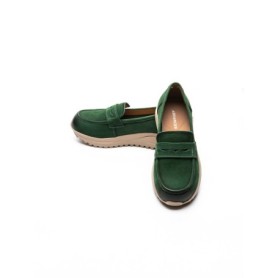 Pantofi Casual Dama din piele naturala 53671 GREEN | ADVANCER
