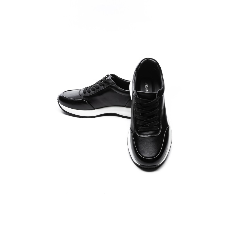 Pantofi Sport Barbati din piele naturala 5326 BLACK | ADVANCER