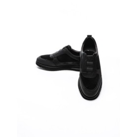 Pantofi Sport Barbati din piele naturala 1-528-70 BLACK | ADVANCER