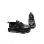 Pantofi Sport Barbati din piele naturala 7058 BLACK-GREY | ADVANCER