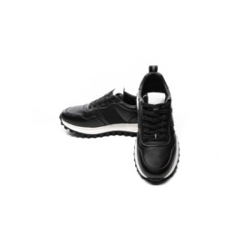 Pantofi Sport Barbati din piele naturala 7058 BLACK-WHITE | ADVANCER