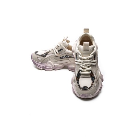 Pantofi Sport Dama din piele naturala HY5757-2 CREAM-ORANGE | FRANCO GERARDO
