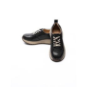 Pantofi Sport Dama din piele naturala 10886 BLACK | ADVANCER