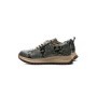 Pantofi Sport Dama din piele naturala 10886 BLACK-GREEN | ADVANCER
