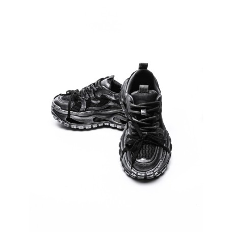 Pantofi Sport Barbati din piele naturala S52369 BLACK | ADVANCER