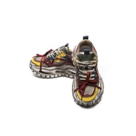 Pantofi Sport Barbati din piele naturala S52369 YELLOW-RED | ADVANCER