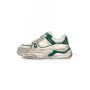 Pantofi Sport Barbati din piele naturala 98512-1 WHITE-GREEN | ADVANCER
