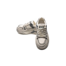 Pantofi Sport Barbati din piele naturala 98512-1 WHITE-GREY | ADVANCER