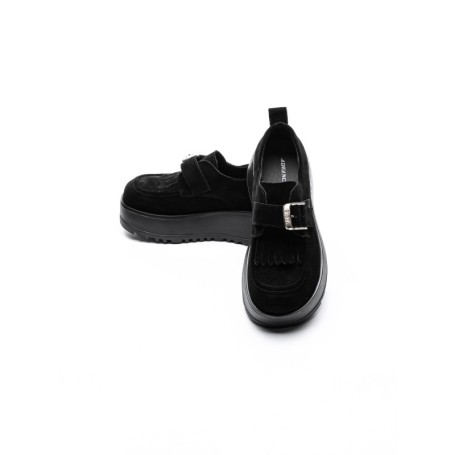 Pantofi Casual Dama din piele naturala 5005 BLACK | ADVANCER