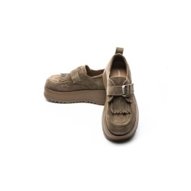 Pantofi Casual Dama din piele naturala 5005 KHAKI | ADVANCER