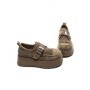 Pantofi Casual Dama din piele naturala 5005 KHAKI | ADVANCER