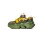 Pantofi Sport Dama din piele naturala HD37872 GREEN-YELLOW | ADVANCER