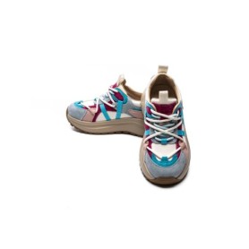 Pantofi Sport Dama din piele naturala HW9256-1 BLUE-RED | FRANCO GERARDO