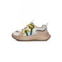 Pantofi Sport Dama din piele naturala HW9256-1 CREAM-YELLOW | FRANCO GERARDO