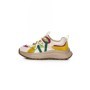 Pantofi Sport Dama din piele naturala HW9256-1 CREAM-GREEN | FRANCO GERARDO
