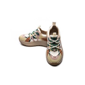 Pantofi Sport Dama din piele naturala HW9256-1 YELLOW-GREEN | FRANCO GERARDO