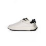 Pantofi Sport Barbati din piele naturala 8632-1 WHITE-BLACK | ADVANCER