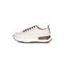 Pantofi Sport Dama din piele naturala BG08 CREAM-COFFEE | ADVANCER