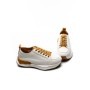 Pantofi Sport Dama din piele naturala BG08 CREAM-YELLOW | ADVANCER